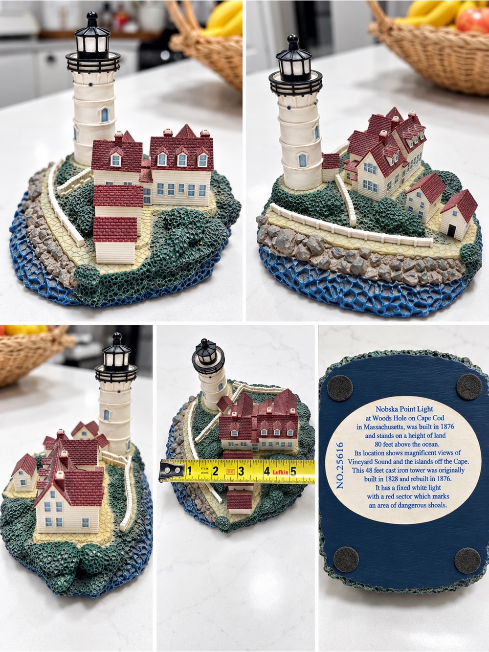 Nobska Point Lighthouse Resin Fiigure